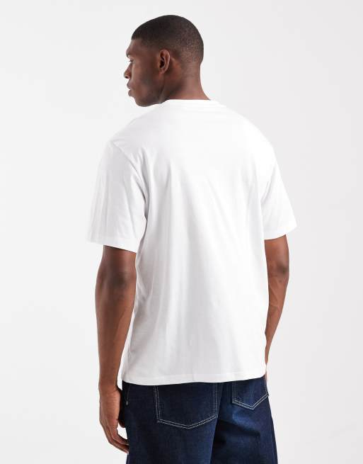 Jack & Jones t-shirt with script logo in white, 3 of 5