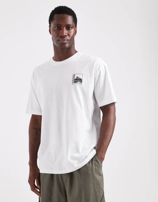 Jack & Jones t-shirt with tokyo back print in white | ASOS