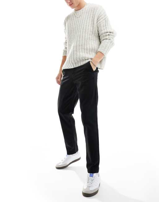 Jack & Jones tapered chinos in black, 3 of 5
