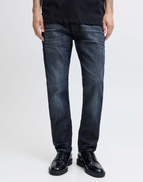 Jack & Jones Tapered fit jeans in blue denim - view 1