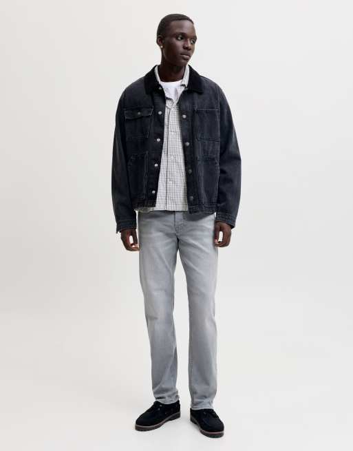 Jack & Jones Tapered fit jeans in grey denim, 3 of 7
