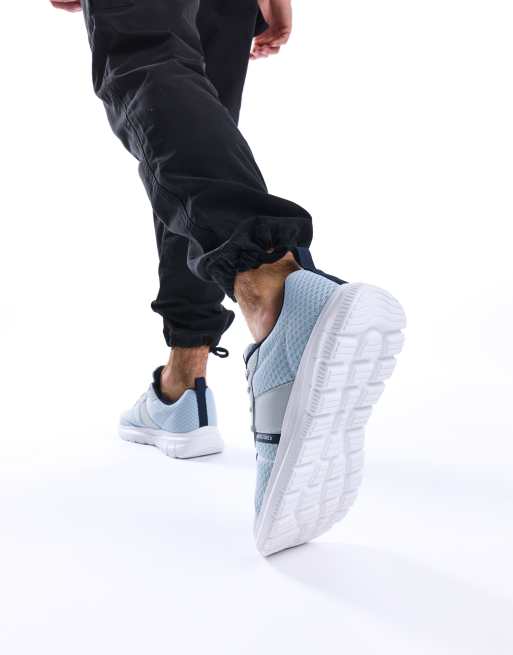 Jack & Jones Taylor mesh trainer in blue, 2 of 4
