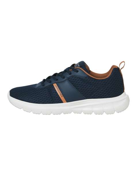 Jack & Jones Taylor mesh trainer in navy - view 1