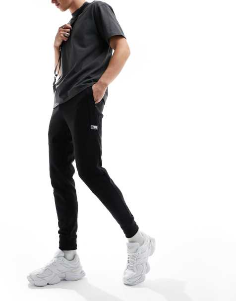 Jack & Jones tech jogger in black 