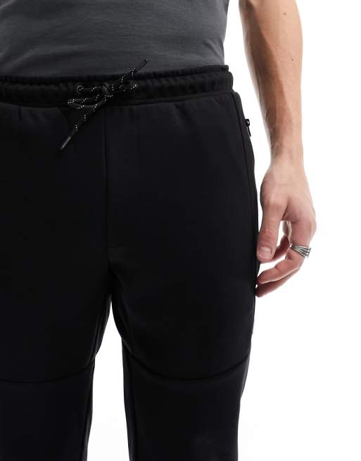 Jack & Jones tech trackies in black , 5 of 5