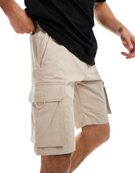 Jack & Jones - Technische cargoshort in beige - view 1