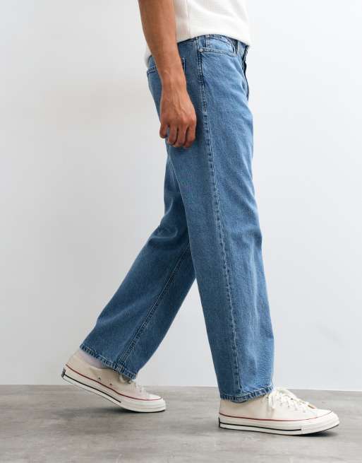 Jack & Jones - Ted - Jean droit ample - Bleu moyen délavé, 5 de 5