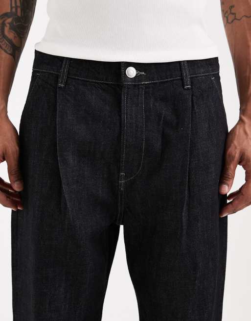 Jack & Jones - Ted - Jeans dritti comodi blu scuro lavaggio grezzo in coordinato, 4 di 5