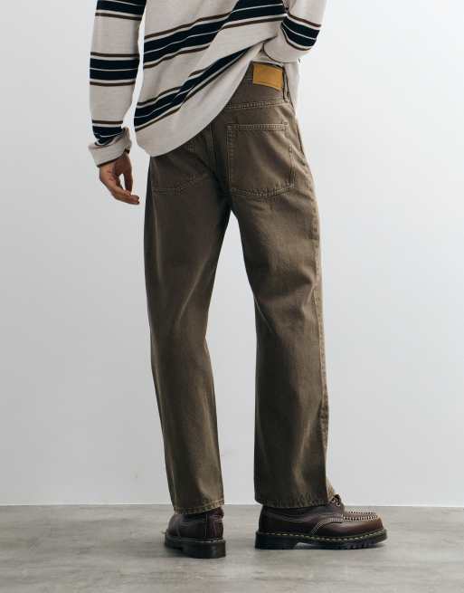 Jack & Jones - Ted - Jeans dritti comodi lavaggio marrone, 5 di 5