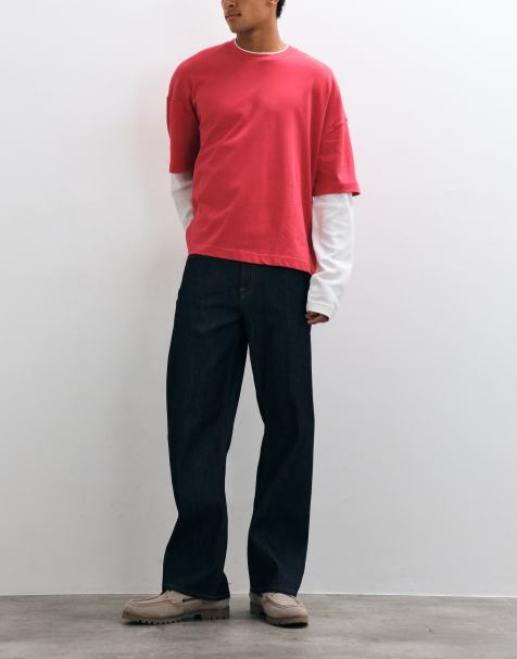 Jack & Jones Ted jeans relaxed straight w kolorze indygo - view 1