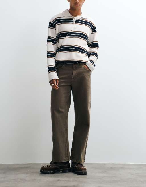Jack & Jones Ted jeansy relaxed straight w brązowym odcieniu, 3 z 5