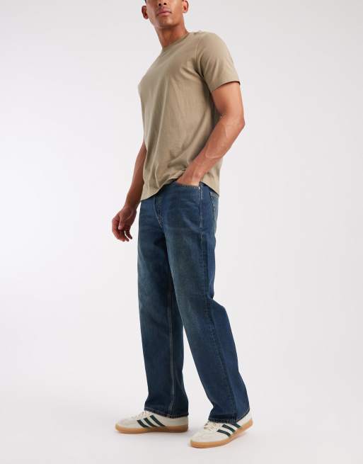 Jack & Jones – Ted – Niebieskie luźne jeansy o prostym kroju, 2 z 5