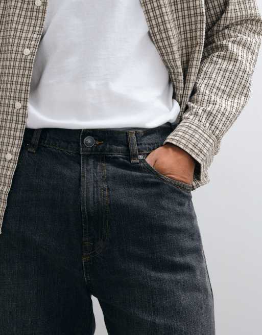 Jack & Jones Ted relaxed straight jeans in washed black, 4 of 5