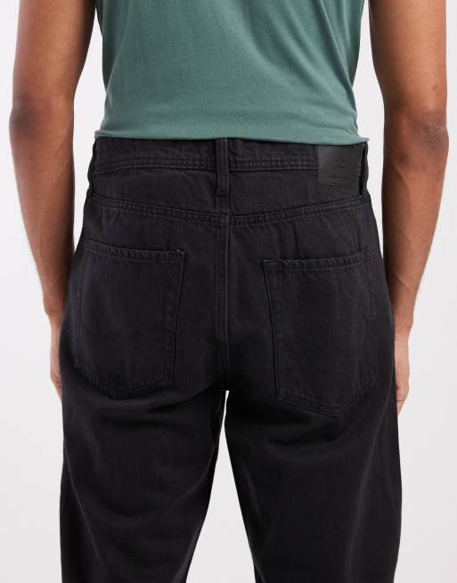 Jack & Jones - Ted - Sorte løse jeans med lige ben, 5 af 5