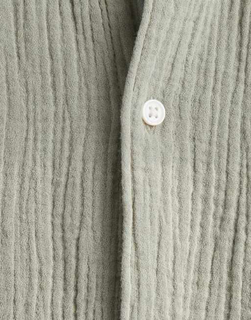 Jack & Jones textured shirt in sage green - part of a set, 9 of 9