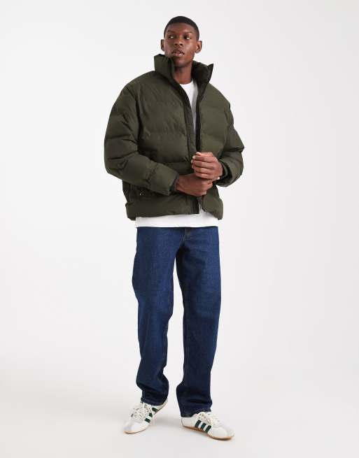 Jack & Jones thick puffer jacket in green, 2 of 5