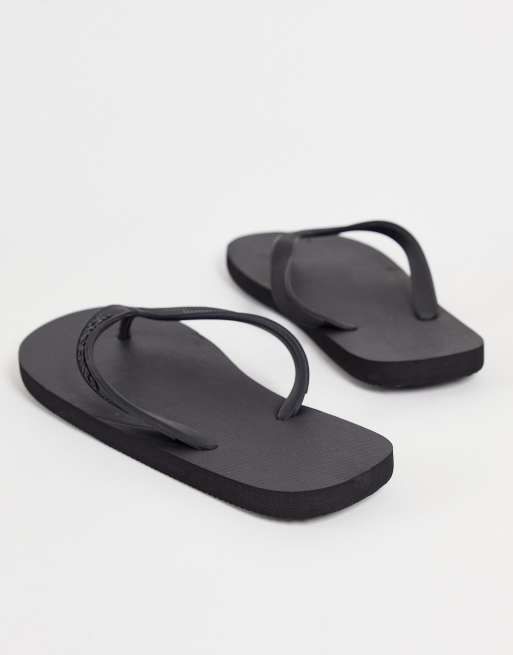 Jack & Jones thongs in black , 2 of 4