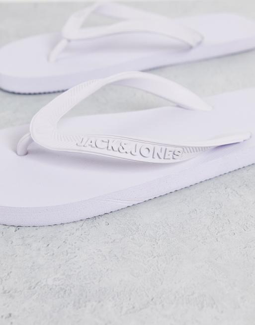 Jack & Jones thongs in white, 3 of 4