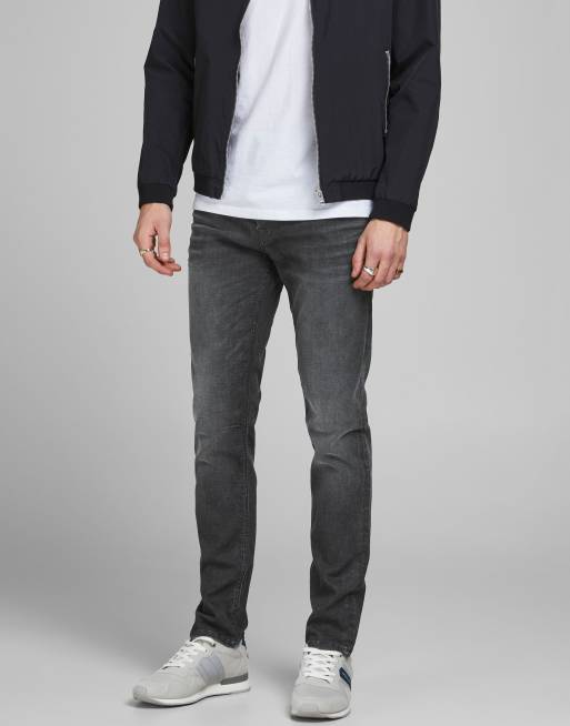 Jack & Jones - Tim - Denim jeans met rechte pijpen zwart