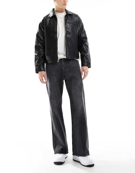 Jack & Jones – Toby – Czarne sprane dzwony jeansowe - view 1