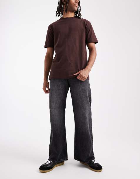Jack & Jones Toby flared jeans in washed black