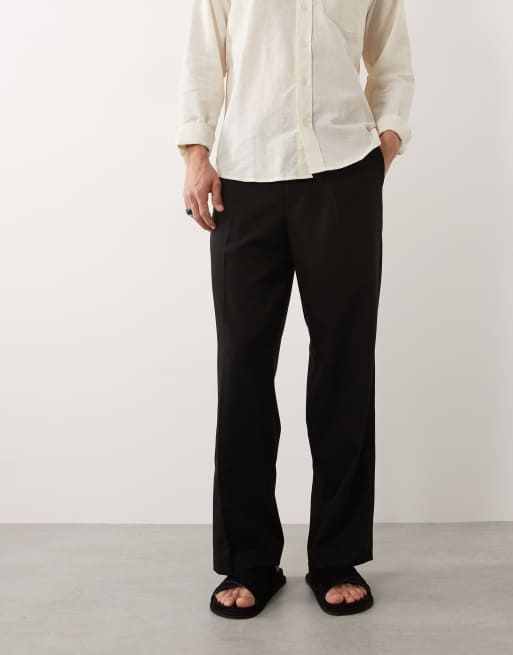 Jack & Jones - Toby - Elegante broek met wijde pijpen in zwart, 2 van 7