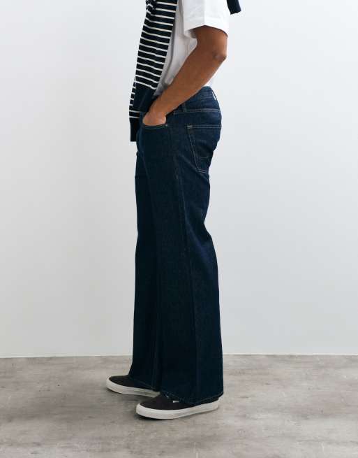 Jack & Jones Toby flare jeans in mid blue wash, 2 of 5