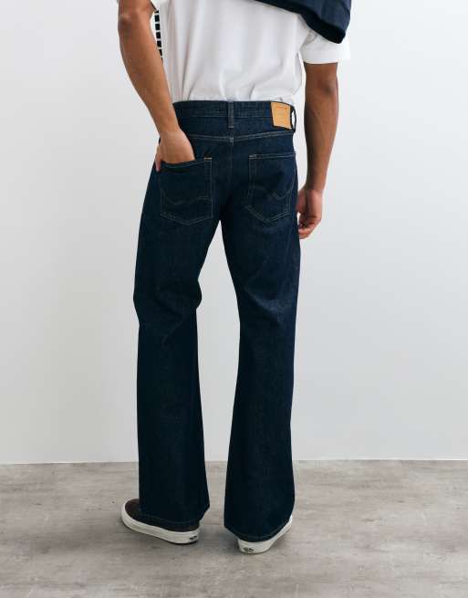 Jack & Jones Toby flare jeans in mid blue wash, 4 of 5
