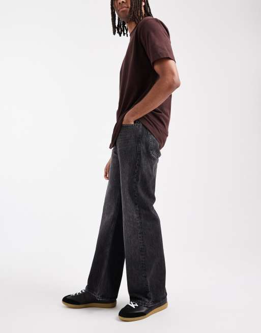 Jack & Jones Toby flared jeans in washed black, 3 of 5