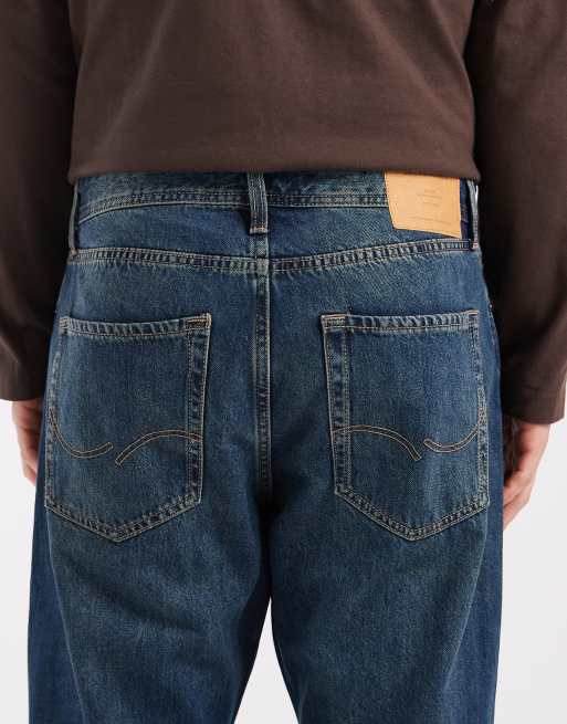 Jack & Jones – Toby – Schlagjeans in Mittelblau, 4 von 5