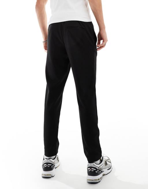 Jack & Jones - Toelopende nette broek met trekkoord in zwart , 2 van 5