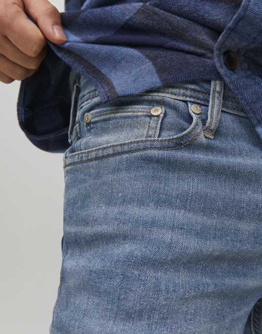 Jeans Jack &amp; Jones Slim Fit - Lavaggio Chiaro, Cotone E Elastan