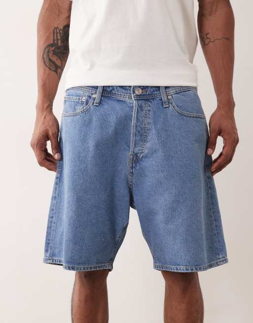 Jack & Jones – Tony – Blå jeansshorts med ledig passform, 4 av 5