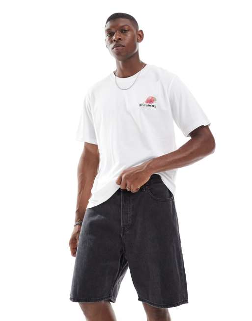 Jack & Jones – Tony – Bleksvarta, lediga jeansshorts, 2 av 5