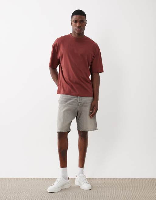 Jack & Jones - Tony - Forvaskede sorte denimshorts med løs pasform
