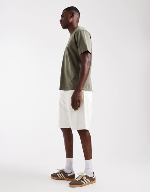 Jack & Jones – Tony – Kremowe luźne szorty jeansowe, 3 z 5