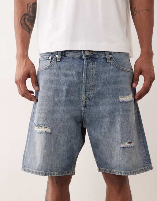 Jack & Jones – Tony – Ljusblå jeansshorts med ledig passform, 5 av 5