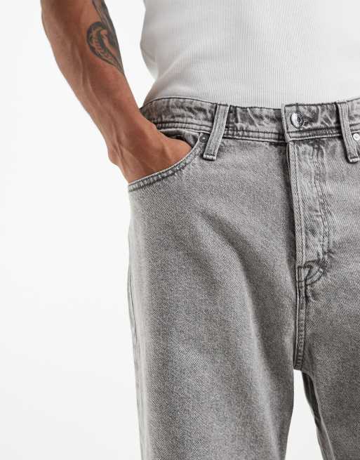 Jack & Jones – Tony – Lockere Jeansshorts in Grau, 4 von 5