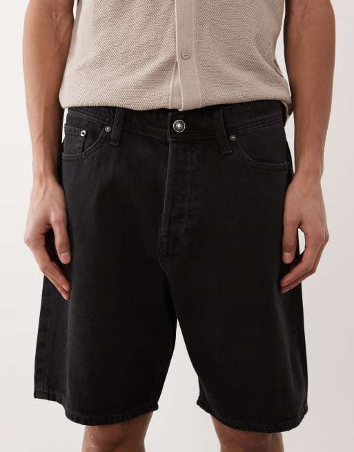 Jack & Jones – Tony – Lockere Jeansshorts in Schwarz, 4 von 5