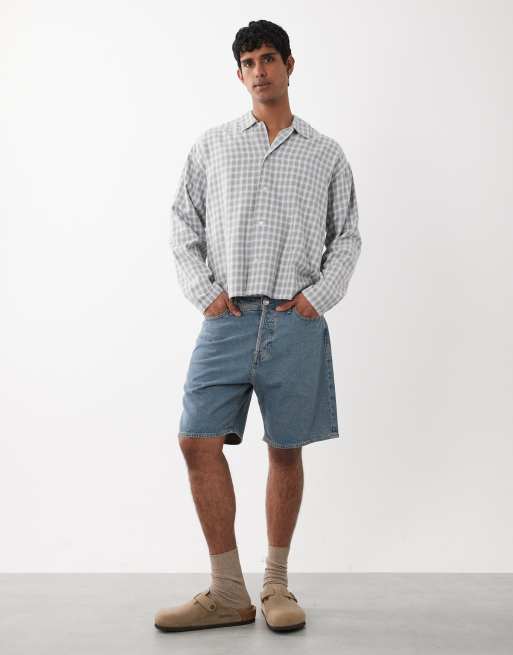 Jack & Jones – Tony – Lockere Shorts in Vintage-Blau
