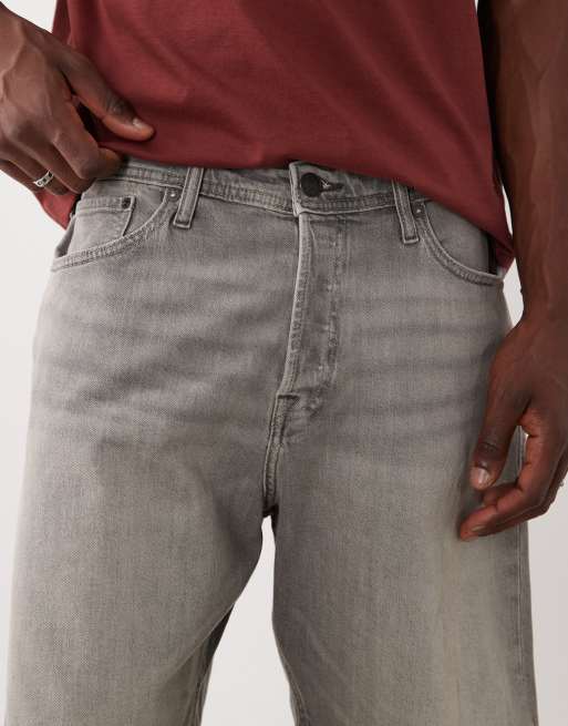 Jack & Jones Tony lösa denimshorts i ljus tvätt, 4 av 5