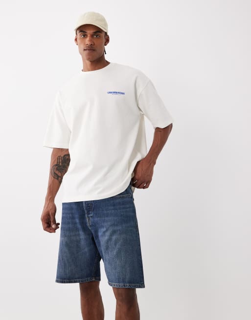 Jack & Jones - Tony - Losvallende denim short in donkerblauw, 2 van 5