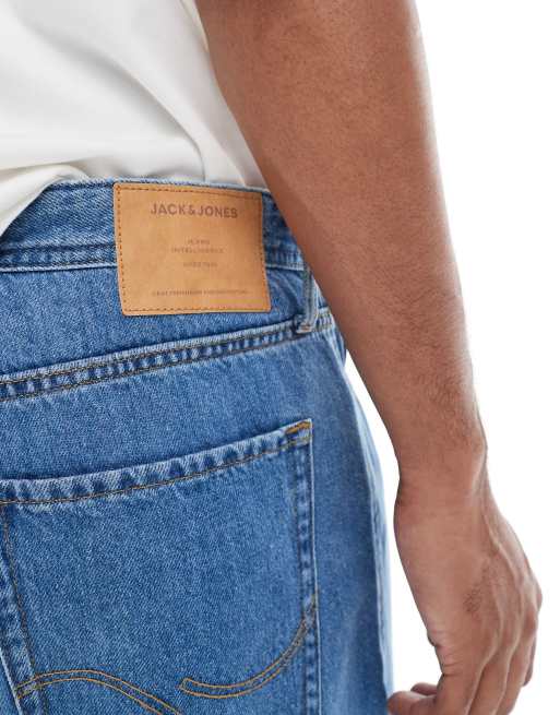 Jack & Jones - Tony - Losvallende denim short in middenblauw, 2 van 5