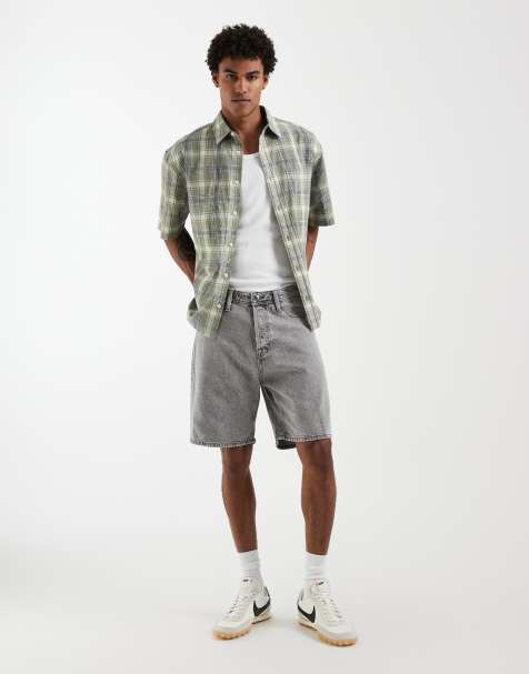 Jack & Jones - Tony - Pantaloncini ampi in denim grigi - view 1