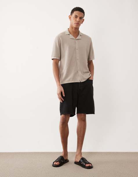 Jack & Jones - Tony - Pantaloncini ampi in denim neri - view 1