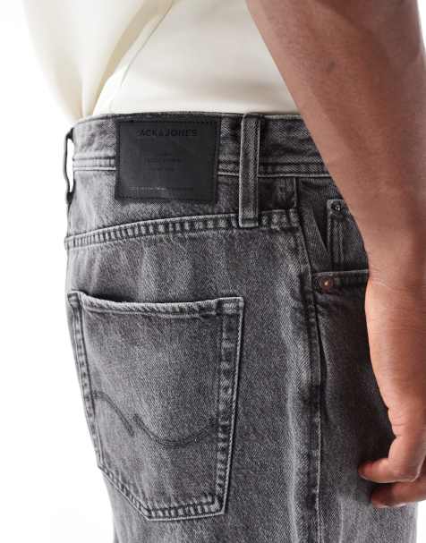 Jack & Jones - Tony - Pantaloncini di jeans ampi lavaggio nero - view 1