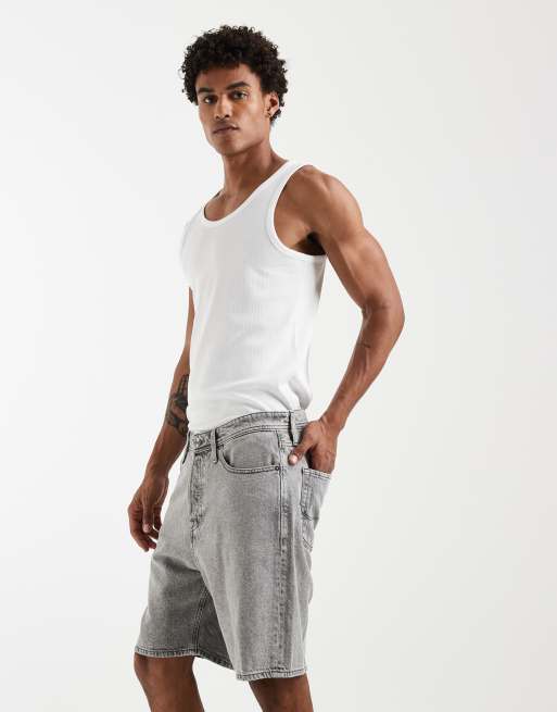 Jack & Jones - Tony - Short ample en jean - Gris, 3 de 5