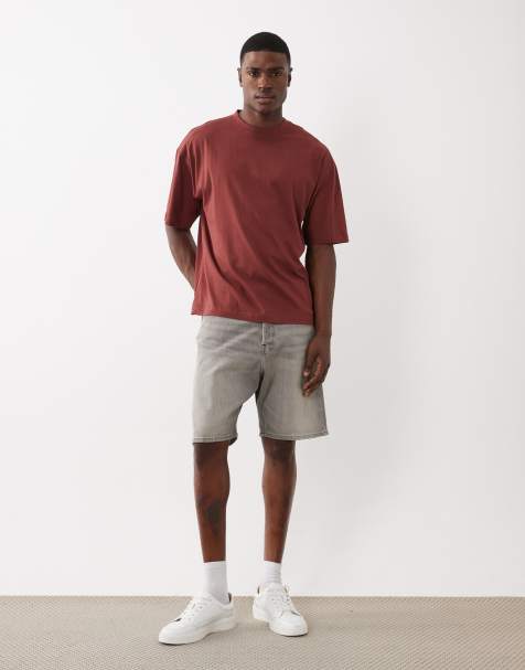 Jack & Jones – Tony – Svarta, tvättade jeansshorts med ledig passform - view 1