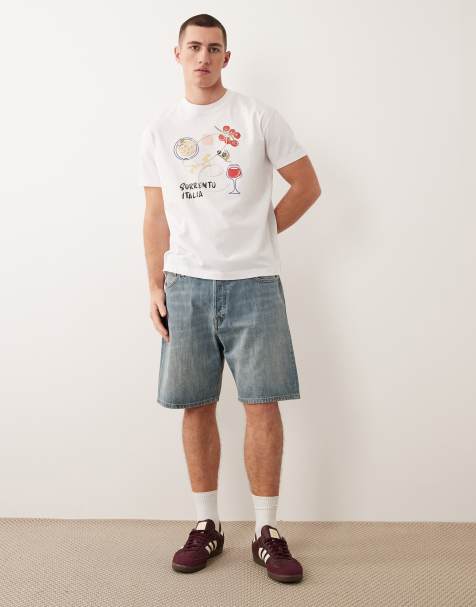 Jack & Jones – Tony – Vintageblå jeansshorts med ledig passform - view 1