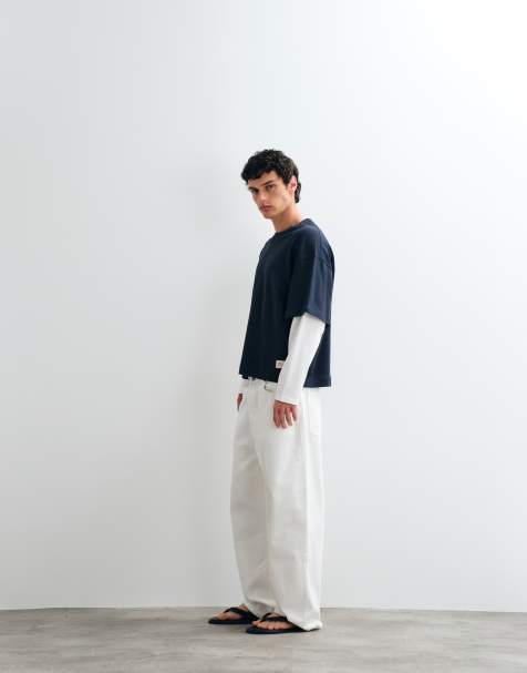 Jack & Jones - Top double épaisseur à manches longues - Bleu pétrole - view 1